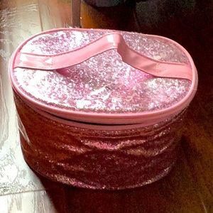 Cute glittery makeup bag